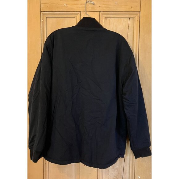 BYLT Mens Hi-Lo Reversible Quilted Maroon Bomber Jacket Size XL Black FA EXC - Picture 8 of 10